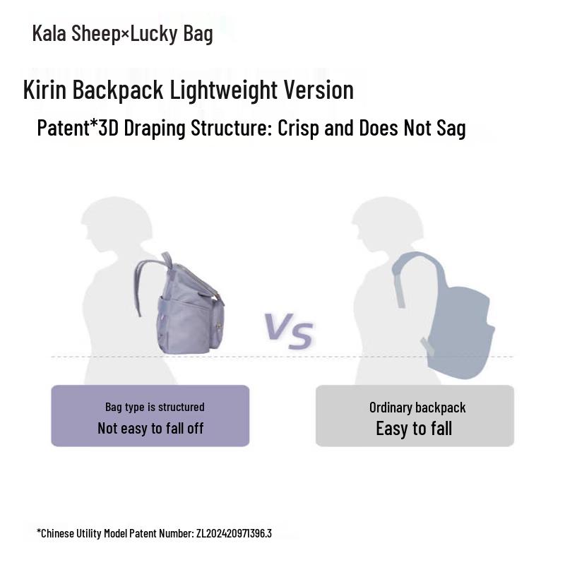 KALA Y Qilin Lightweight Business Laptop Backpack