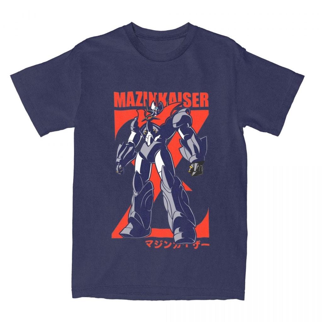 221 Mazinkaiser Full TShirts for Men Women Mazinger Z Humor 100 Cotton Tees Crewneck Short Sleeve T Shirts New Arrival Tops