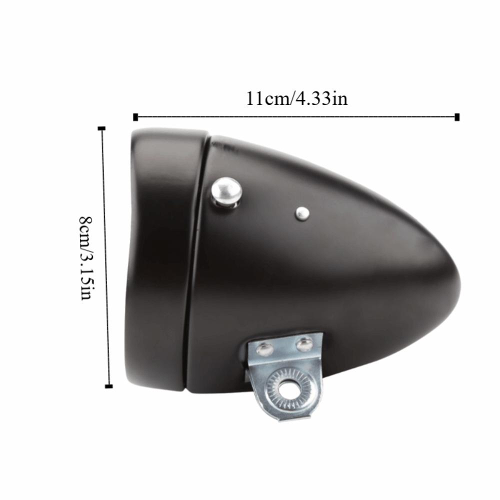 6 LED Bike Headlight Black&Sliver Vintage Bike Light Durable LED Headlamp Road Cycling