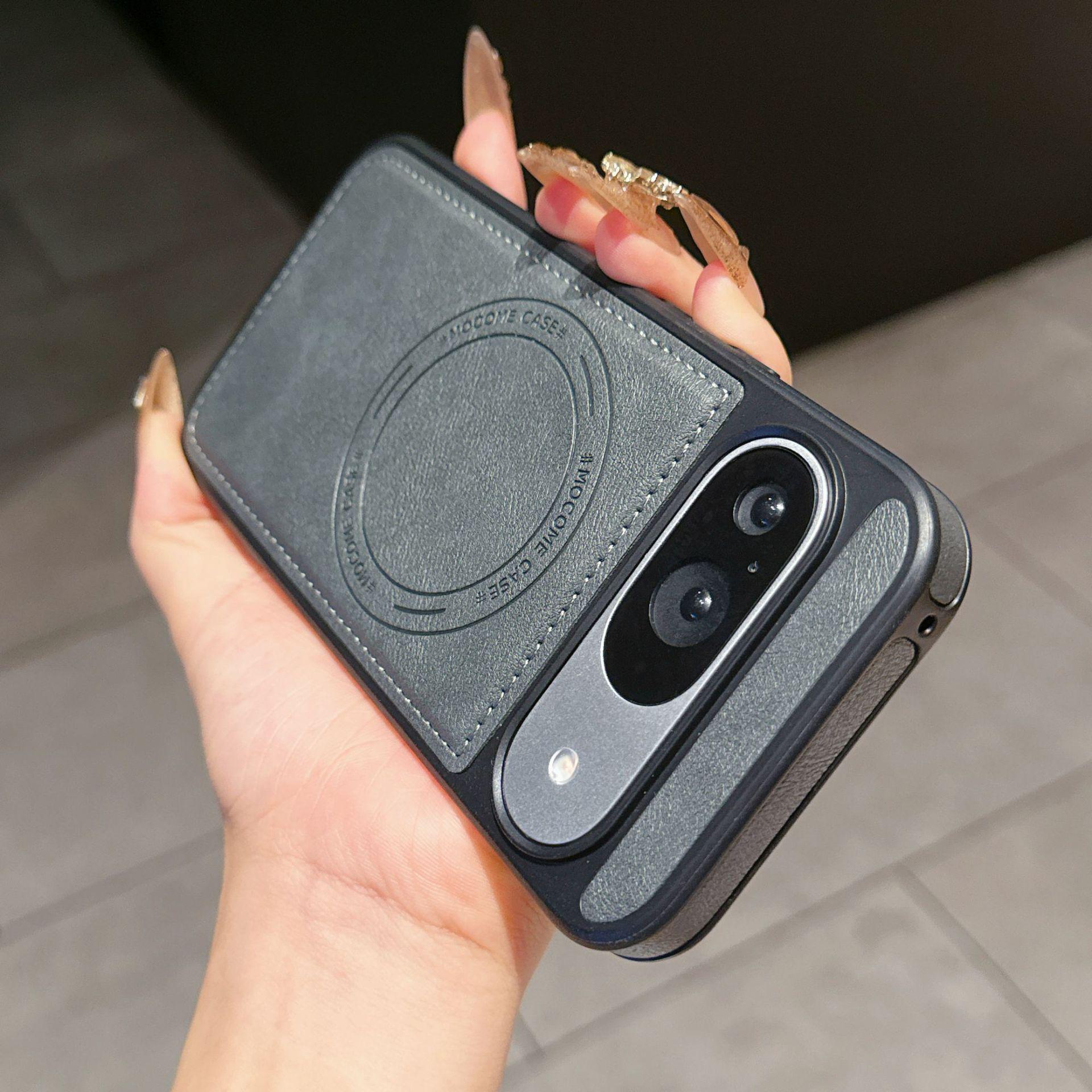 

Магнітний бездротовий зарядний чохол для телефону Google Pixel 10 Pro XL, ударостійкий 9 Pro XL ліс зелений колір