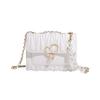 Chain bag New trendy women's bag Spring and summer versatile fashion large capacity shoulder crossbody pleated bag