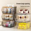 Transparent Acrylic Drawer Storage Box for Masks, Skincare, Cosmetics, and Snacks