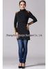 Warm High Neck Slim Fit Nursing Maternity Top with Integrated Bra for Autumn/Winter