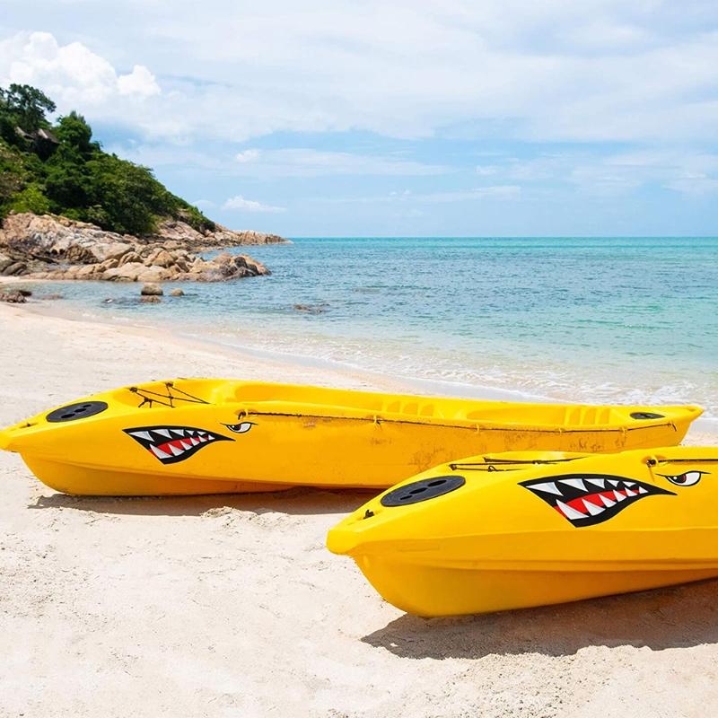 Kayak Shark Sticker Waterproof Stickers Decal Canoe Dinghy Marine Boat Car Automobiles Body DIY Stickers