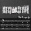 300 Pcs/Bag Fake Nail Tips Matte Coverage Transparent False Nails Tips Gel Nails Extension Diy Practice Nail Tool