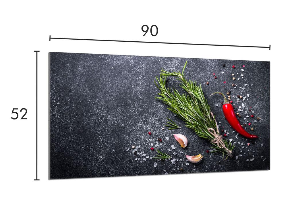Szklana Płyta Ochronna Na Kuchenkę 90x52 Łupek