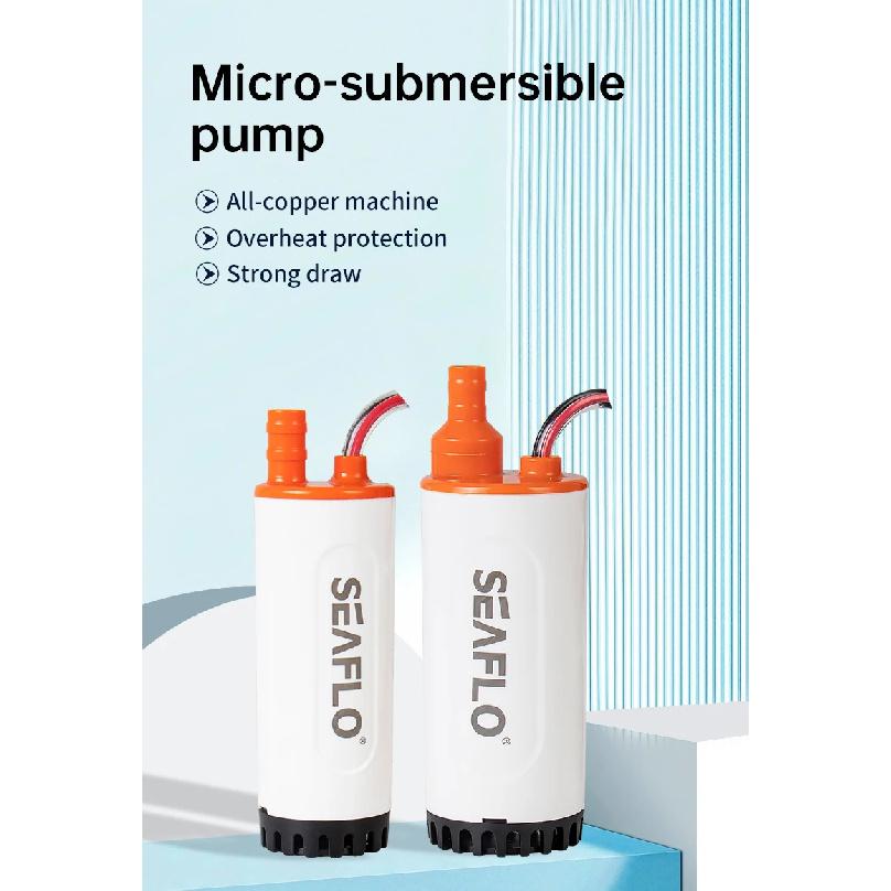 DC 12V 12LPM 15LPM 18LPM 21LPM Mini Submersible Pump Portable RV Water Tank Pump Tea Set Food Grade Pump