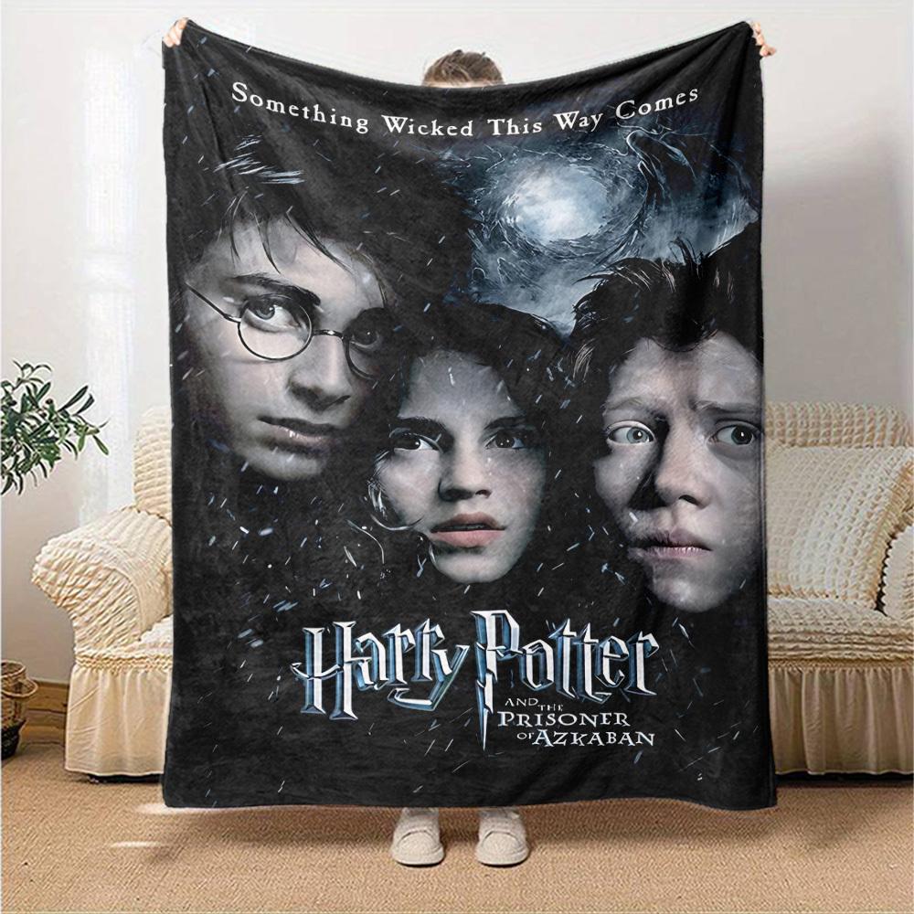 1pc Harry Potter, Prisoner of Azkaban Flannel Blanket Soft Warm Throw for Home, Office, Travel, All-Season Cozy Bedding GiftL1025