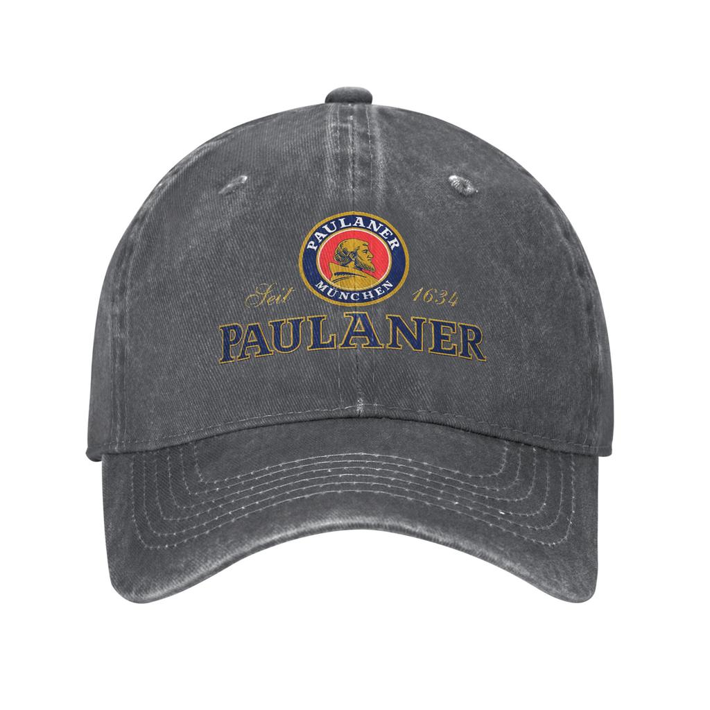 Șapcă Paulaner Munchen din Denim Șepci de Baseball Casual Pălărie Reglabilă Vară Unisex Șepci de Baseball