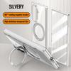 For Samsung Galaxy Z Fold 8Ultra Swivel Alloy Bracket Magnetic & Bracket & Ring 3in1 Tempered Glass Film For Magsafe Phone Case