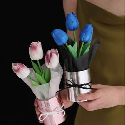 Simulated Tulip Eternal Dry Flower Festival Gift Car Mounted Aromatherapy Office Decoration Birthday Gift