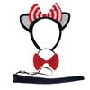 Cats Costume Accessories With Headband, Tail, Skirt, Gloves, Knee High Socks for Cosplay Party Carnivals