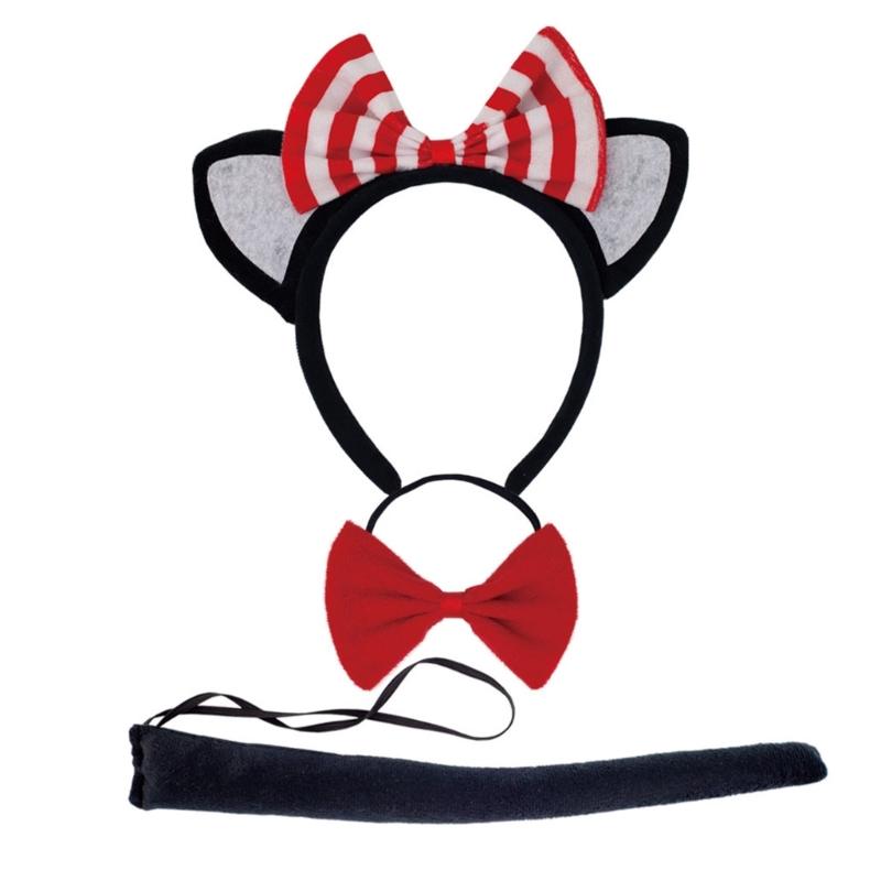 Cats Costume Accessories With Headband, Tail, Skirt, Gloves, Knee High Socks for Cosplay Party Carnivals