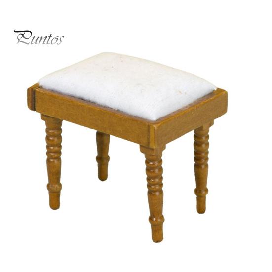 

1:12 табуреток для кукольного домика, трехмерная антидеформированная мини-модель мебели с высоким уменьшением, миниатюрная модель табурета принцессы, поставка микропейзажа