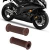 2 szt. 22mm Uniwersalne Vintage Motocyklowe Gripy Kierownicy Manetka Końcówki Kierownicy (Kasztanowy)