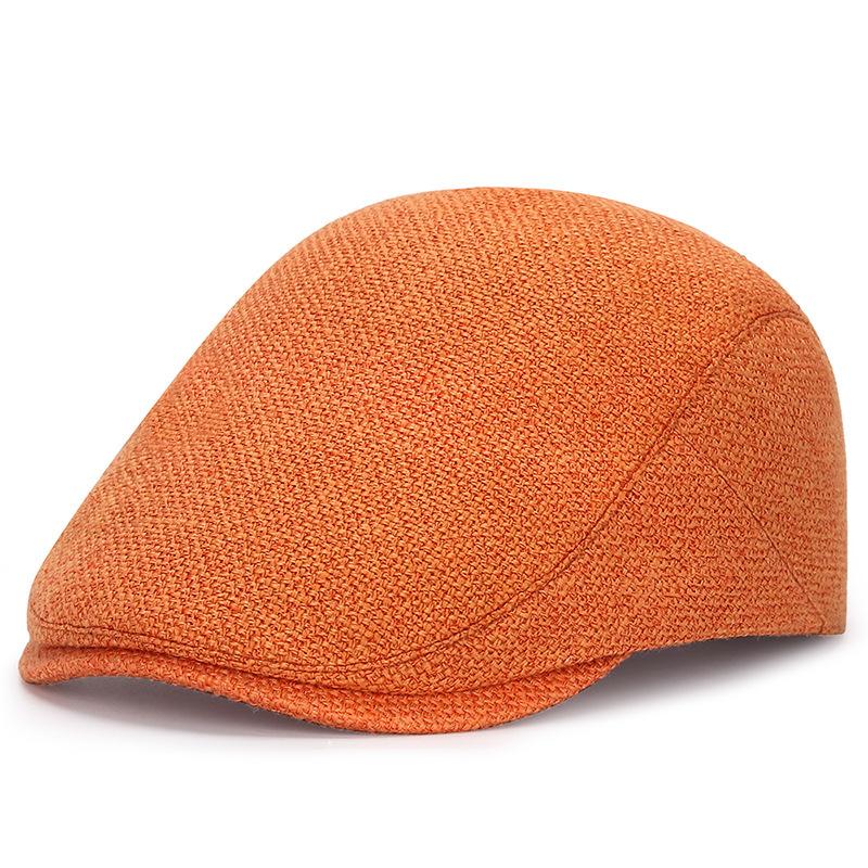 Beret Cap Male Female Autumn Winter Hat Adjustable Flat Cap Striped Artist Painter Beret Hat Berets for Men Women