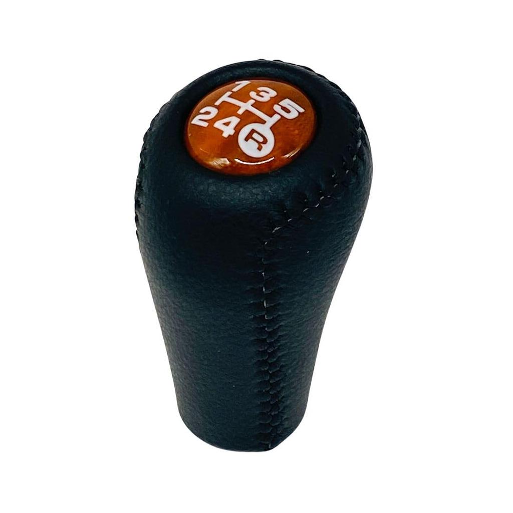 Land Cruiser Compatible Shift Knob MT for Toyota Vehicles Right Bottom R PU Leather Thread Diameter M12 Thread Pitch Gear Shift Lever 5-Speed 1.25mm