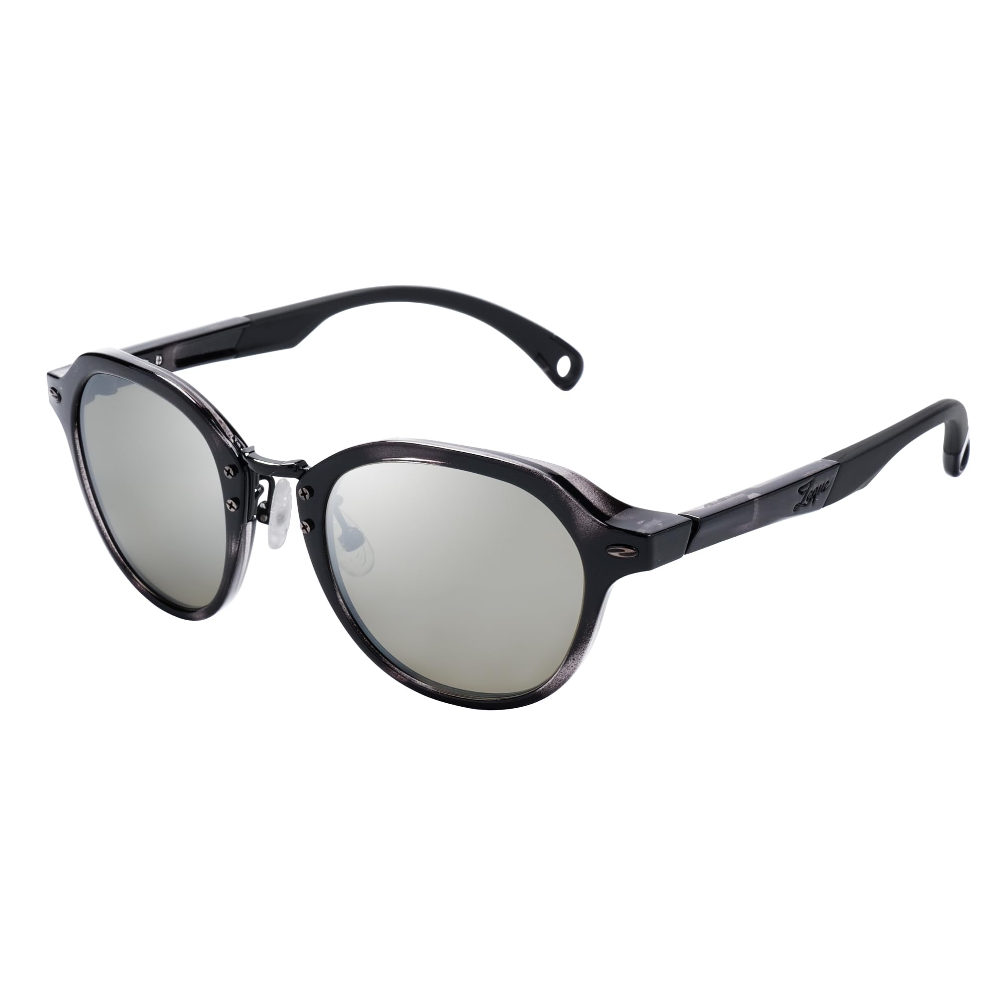 

Zeque Julia Polarized Sunglasses Black Demi TRUEVIEW MIRROR F-2152 SPORTS/SILVER