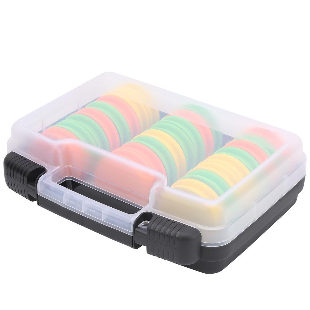 24pcs EVA Fishing Line Storage Spools Winding Board Tool Bobbin Tackle Mix Color