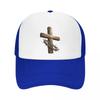 Rustic Faith Cross Thorn Emblem Mesh Baseball Cap Casual Hat Outdoor  For Womens Unisex FeUnisex