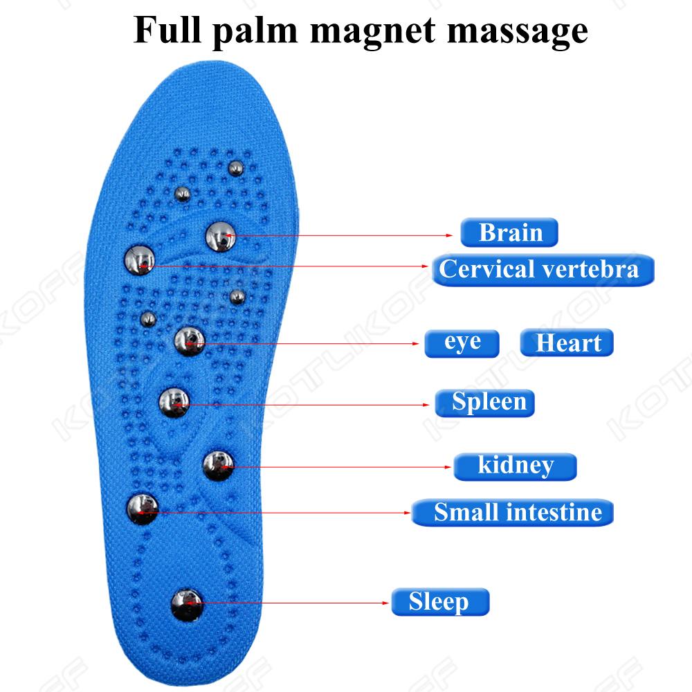 Magnet Massage Insoles Acupressure Foot Shoes Insole For Men Women Lightweight Breathable Lose Weight Shoe Sole