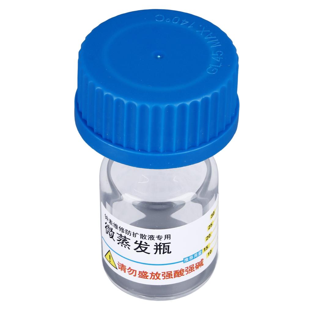 7066 8981   Verdampferflasche Schmaler Flaschenhals Flüssigkeitsverteilung Verflüchtigungsschutz Uhrenreparaturwerkzeug für Uhrwerkkomponenten