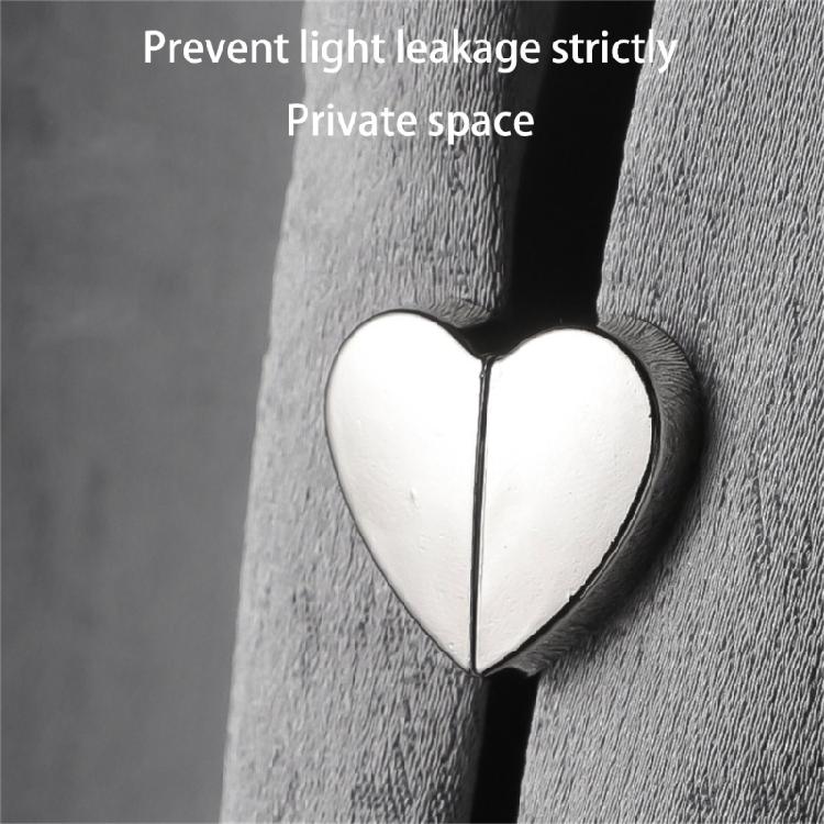 Decorative Heart Magnetic Curtain Fasteners 10Pcs Without Nails Installation Secures Drapes Closed Indoor Outdoor Use