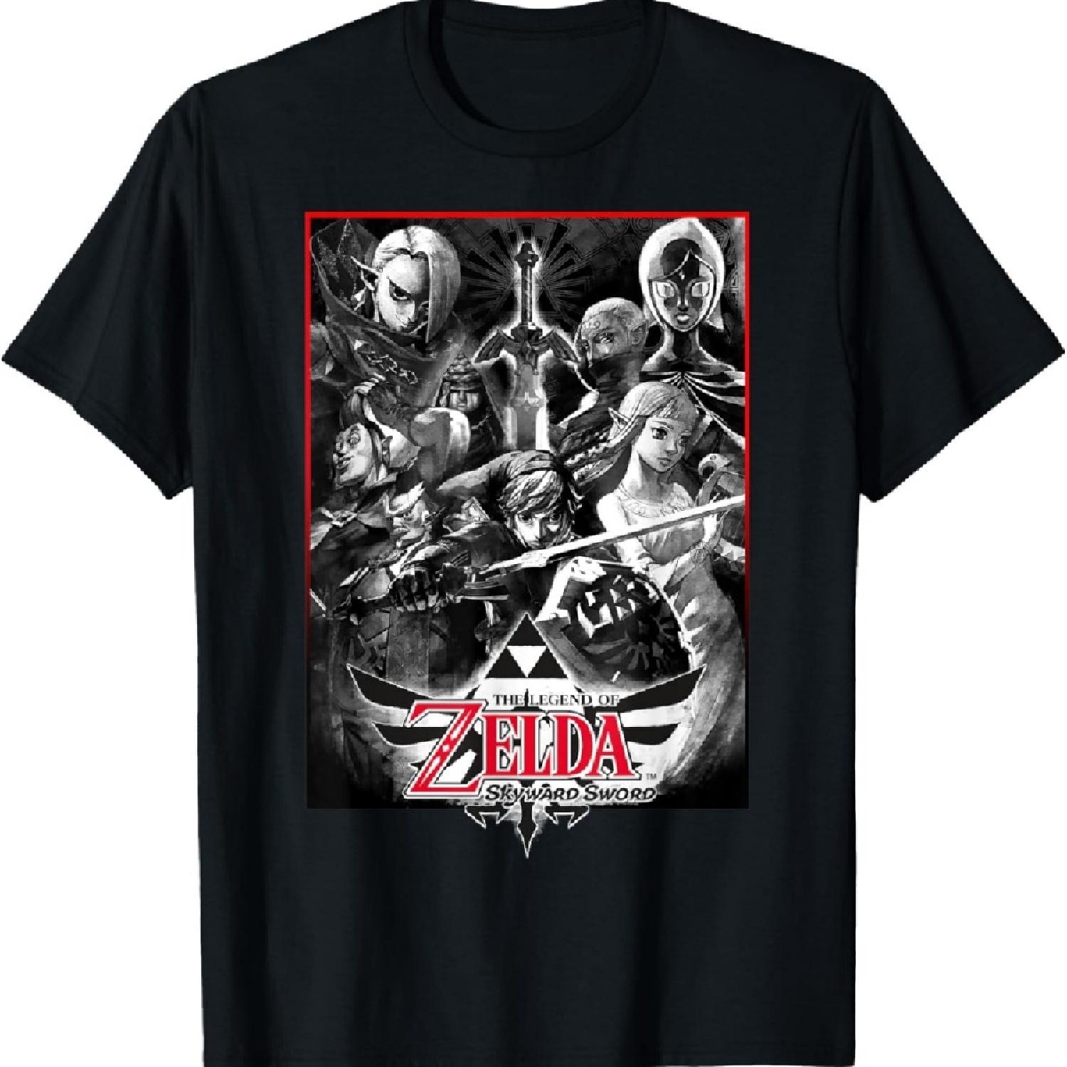 Legend of Zelda Skyward Sword Групповой эскиз Графическая футболка Футболка S
