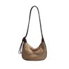 Premium Sense Casual Retro 2025 New Trendy Women's Bags Horns Dumplings Underarm Bags Simple Commuting Large Capacity