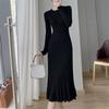 Langes Fischschwanz-Strickkleid für Damen