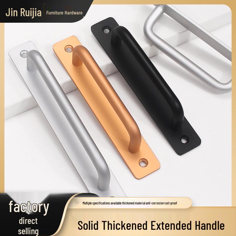 Aluminum Alloy Anti-Theft Hole-Free Handle for Doors and Showers