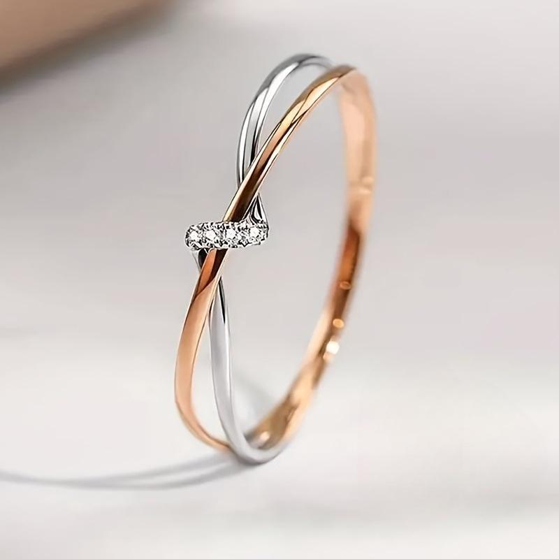 

1 шт. Кольцо с двойным узлом, символизирующее пожизненное партнерство, простое и универсальное украшение для рук 8