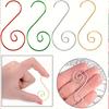 20PCS Tree Ornaments Multipurpose Plastic Heavy Duty Hangers Festive Stockings Ornaments S Hooks Xmas Christmas Shaped 50mm