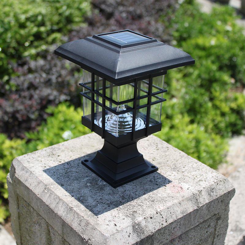 Solar Outdoor Decorative Post & Wall Light, Rainproof, Dual-Purpose for Fences, Villas, Courtyards, and Lawns