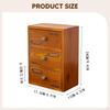 Makeup Organizer Cosmetic Display Case Vintage Container with Drawer for Necklace