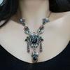 Bohemia Ethnic Tassel Necklace Pearl Rhinestone Necklace Women Ethnic Style Forehead Chain  Girls