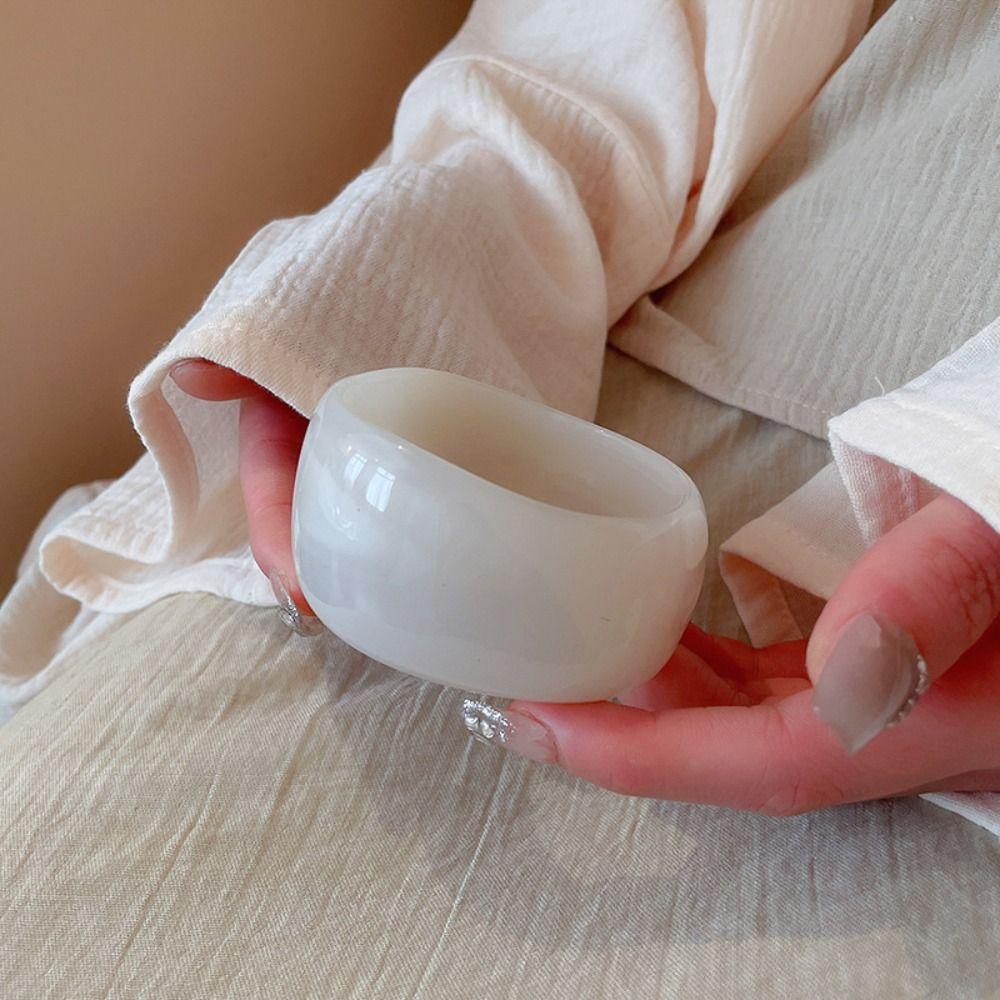 Brățară Lată de culoare Retro Jelly Brățar Vintage Geometric Neregulat Brățar Acrilic Glitter Femei