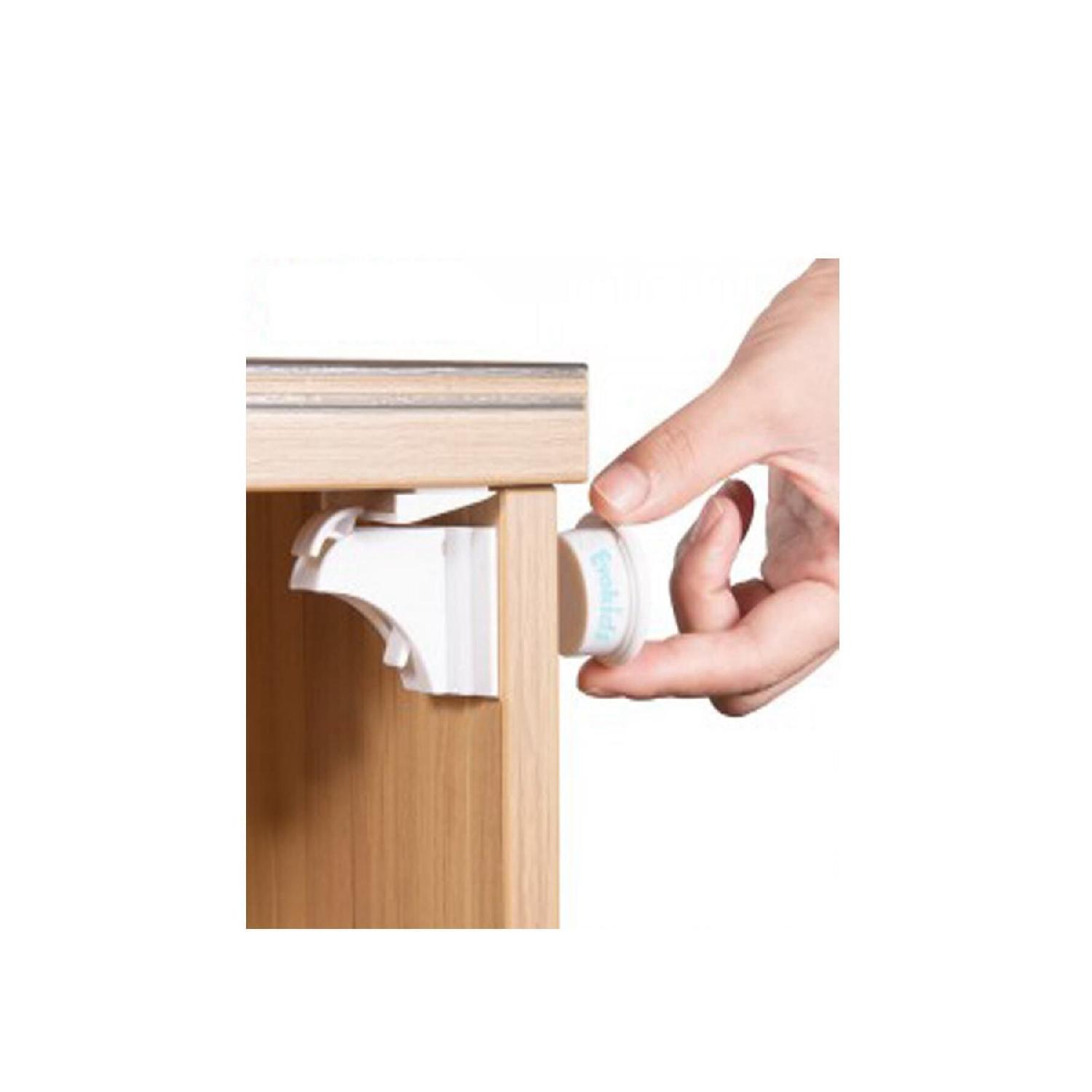 

Магнитный замок безопасности (4 шт.) Блокировка от детей белый