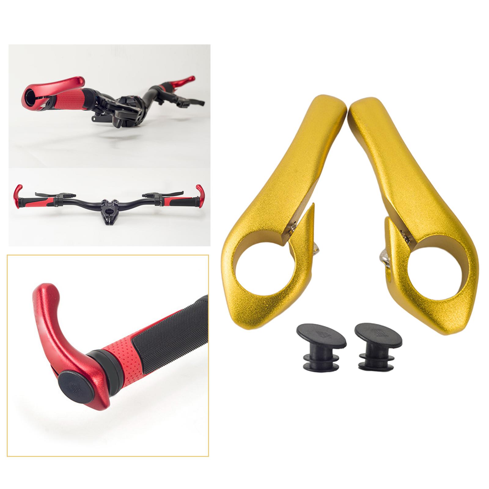 2pcs Handlebar Ends Wear-Resistant Bike Bar Ends Comfortable Parts Bicycle Bar Ends Grip for