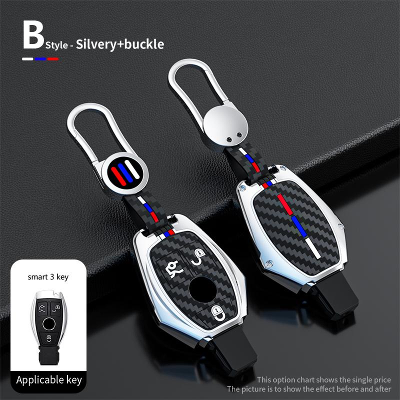 Kryt pouzdra na klíče od auta Klíčenka pro Mercedes Benz třídy ABCS AMG GLA CLA GLC W176 W221 W204 W205 Držák na příslušenství Shell Keychain