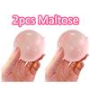 Pink Maltose Squishy Toy Cute hi Anti Stress Fidget Toy Soft Simulated Pink Transparent Ball Quick-rebound Decompression Toy