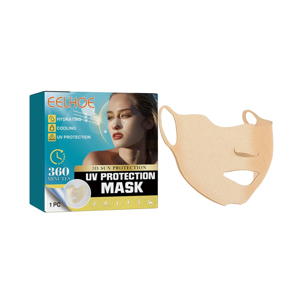 EELHOE protective mask, comfortable, light and portable protective mask for outdoor care of facial skin in summer