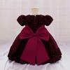 Sequin Kids Dress Summer Birthday Wedding Flower Girls Dress Toddler Baptism 1st Birthday Dress Baby Girl Clothes Princess Wedding Party Kids Costume