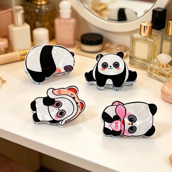 Cartoon Panda Hair Claw Clip Anti-Slip Strong Hold Jaw Clamp Animal Shape Thick Long Hair Clip Hair Accessories for Women Girls