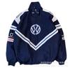 Vintage F1 Racing Embroidered Jacket Cotton Padded Motorcycle Riding Baseball Coat Unisex