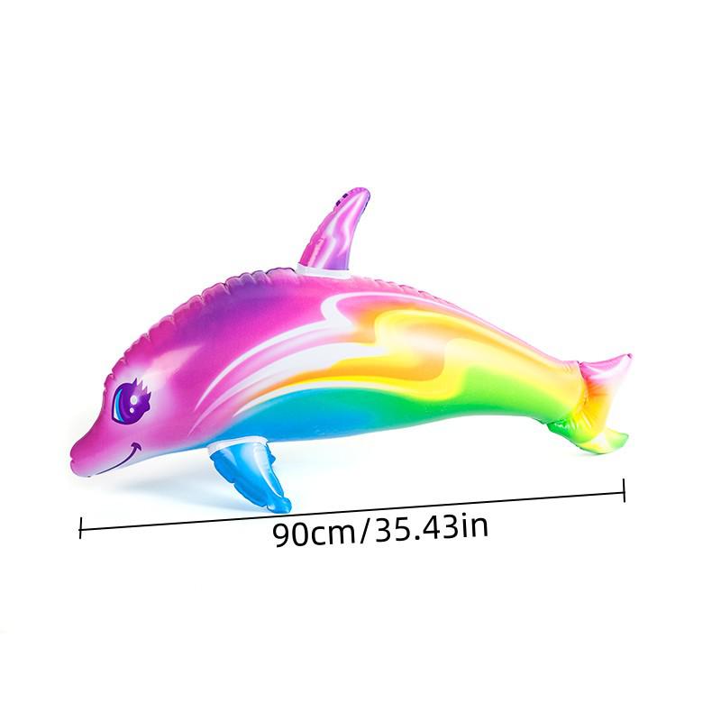Large Inflatable Starry Sky Dolphin Toy for Water Parties
