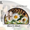 Non-Slip Bee Doormat - Farmhouse Floral Daisy Design,  Indoor/Outdoor Rug for Porch, Kitchen, Laundry Room