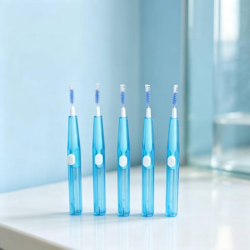 10Pcs Cleaning Between Teeth Oral Care Tooth Floss Toothpick Dental Interdental Brush 0.8Mm