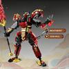Creative Series Magical Three Kingdoms Warrior Mech Building Blocks for Children's Educational Toys NO BOX