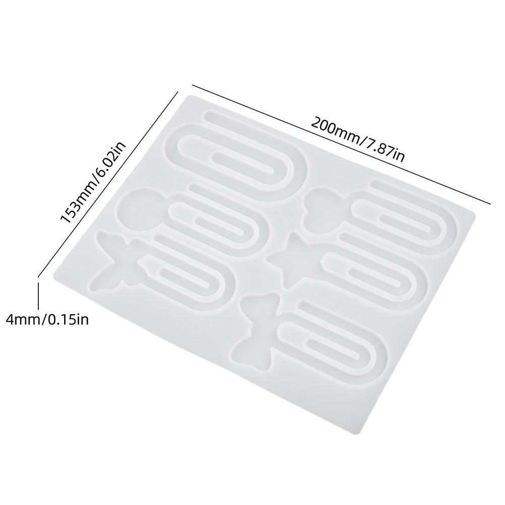 Paperclips Bookmarks Silicone Mold,Butterflies/Heart/Star Resin Mold,DIY Unique Resin Craft Kits For Beginners